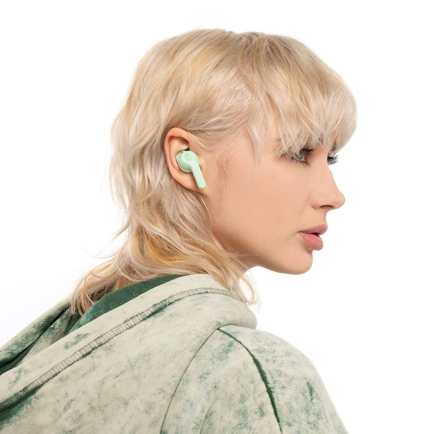 Skullcandy Indy Evo in-Ear Wireless Earbuds, 30 Hr Battery, Microphone, Works with iPhone Android and Bluetooth Devices - Black