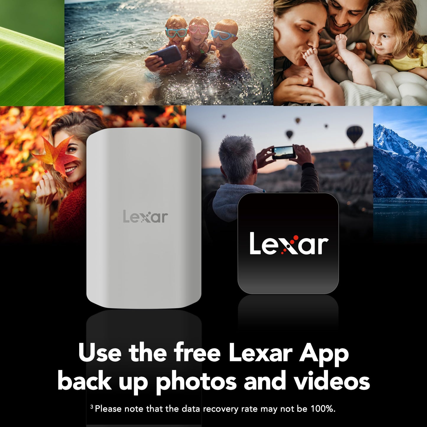 Lexar 2TB ES3 External SSD, Up to 1050MB/s Read, Storage Expansion, Compatible w/USB-C Smartphones, iPhone 15/16, PC, Mac, Tablets, Sleek & Sturdy Design, Silver (LES3XXX002T-RNSAU)