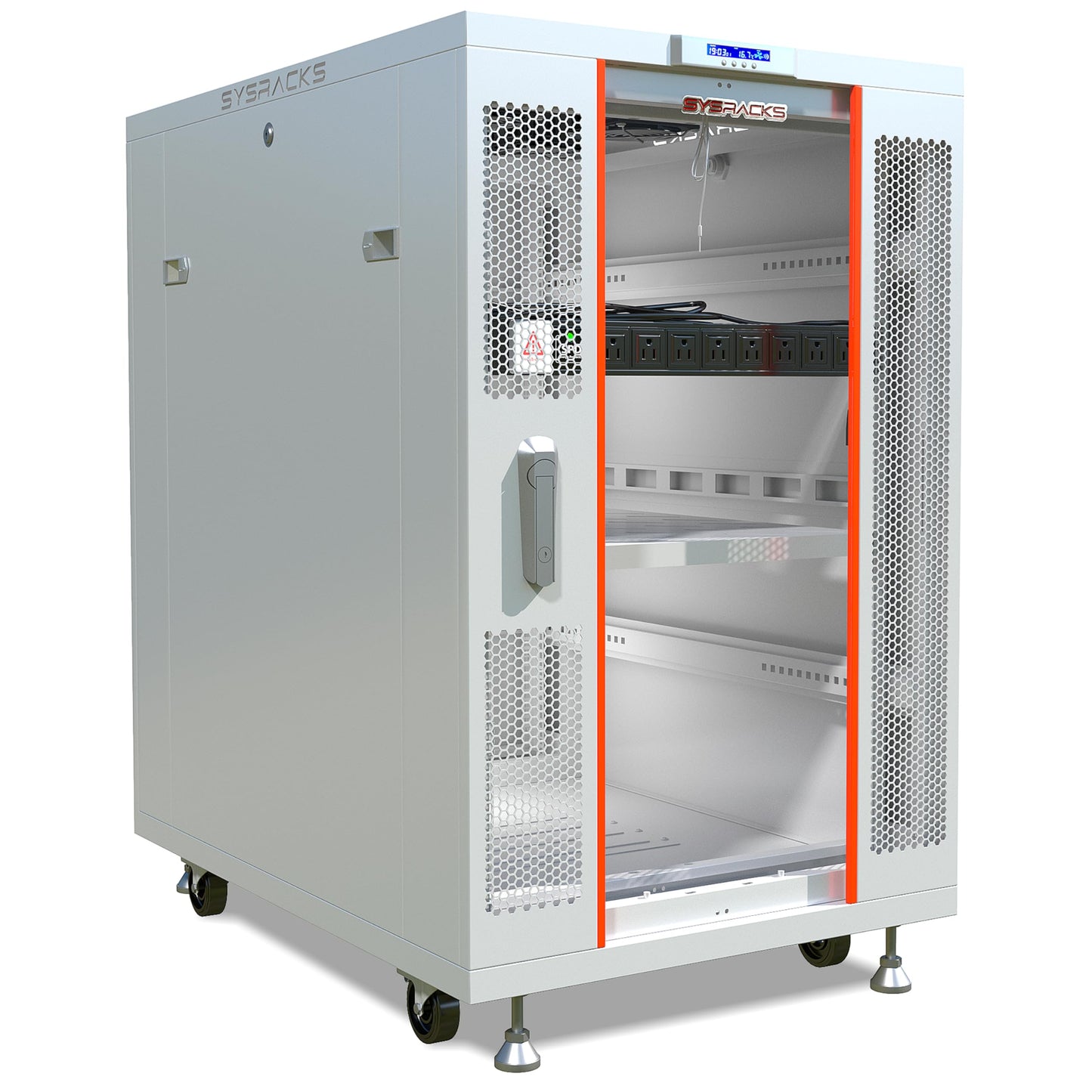 42U Home Server Rack Cabinet – 19" Floor Standing Network Rack, 35" Deep Homelab Rack with Locking Glass Door, Cooling Fans, PDU & Shelf for NAS, Router, Switch and AV Equipment