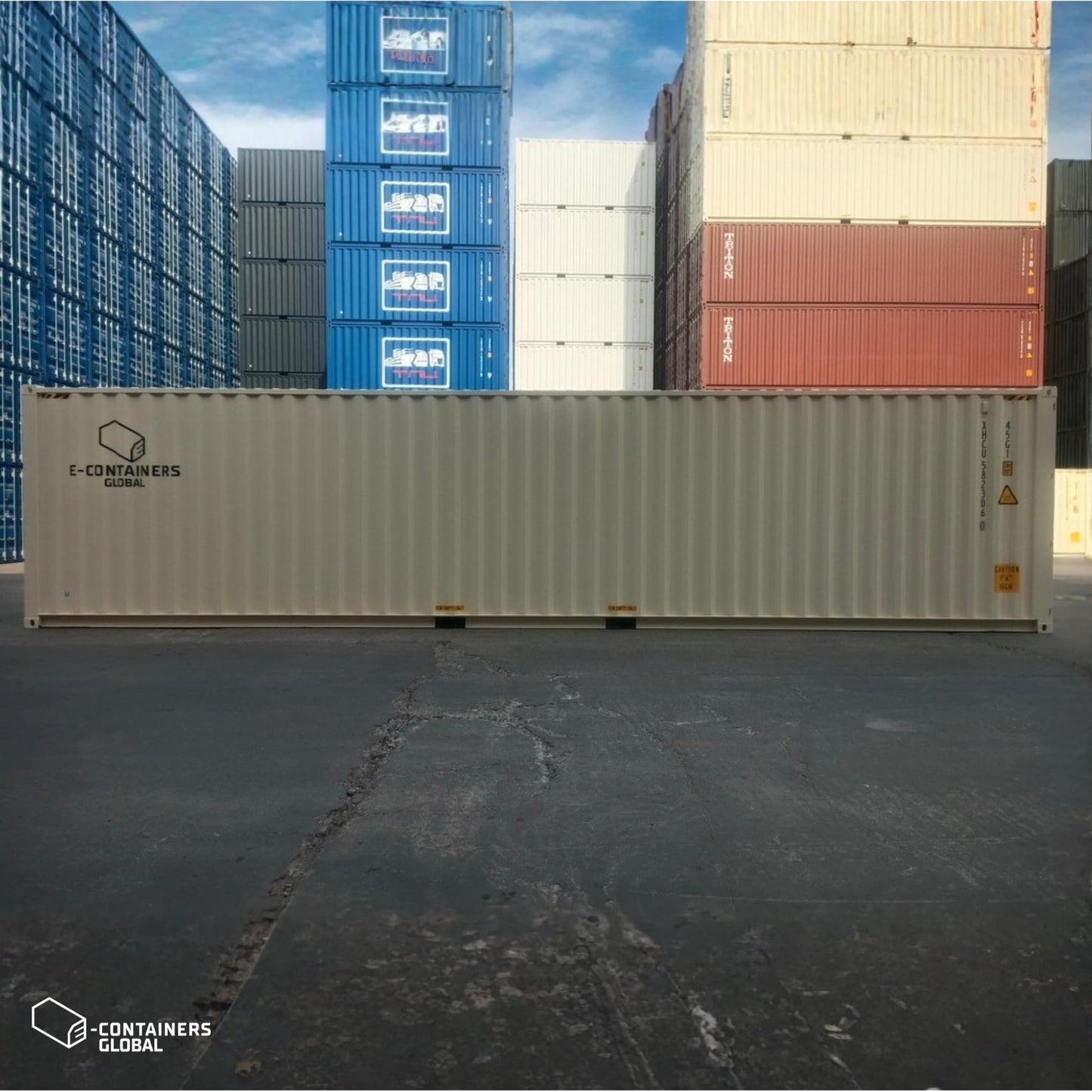ECONTAINERS Shipping Container 40FT HC New | Steel Storage, Transport and Construction Container (40ft)