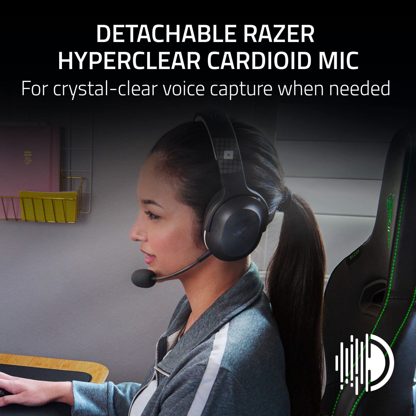 Razer Barracuda X Wireless Gaming & Mobile Headset (PC, PlayStation, Switch 2, Android, iOS): 2.4GHz Wireless + Bluetooth - Lightweight - 40mm Drivers - Detachable Mic - 50 Hr Battery - Black