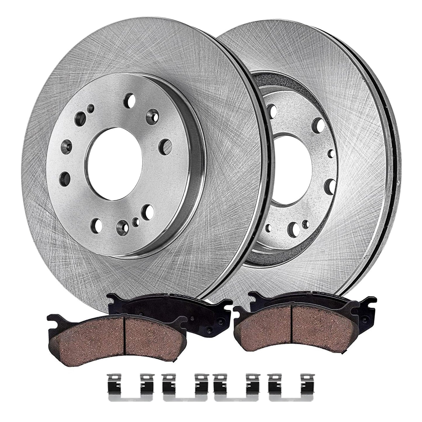 Detroit Axle - Front Brake Kit for Chrysler 300 Dodge Challenger Charger Magnum Replacement Disc Brakes Rotors and Ceramic Brake Pads : 12.6" inch Rotor