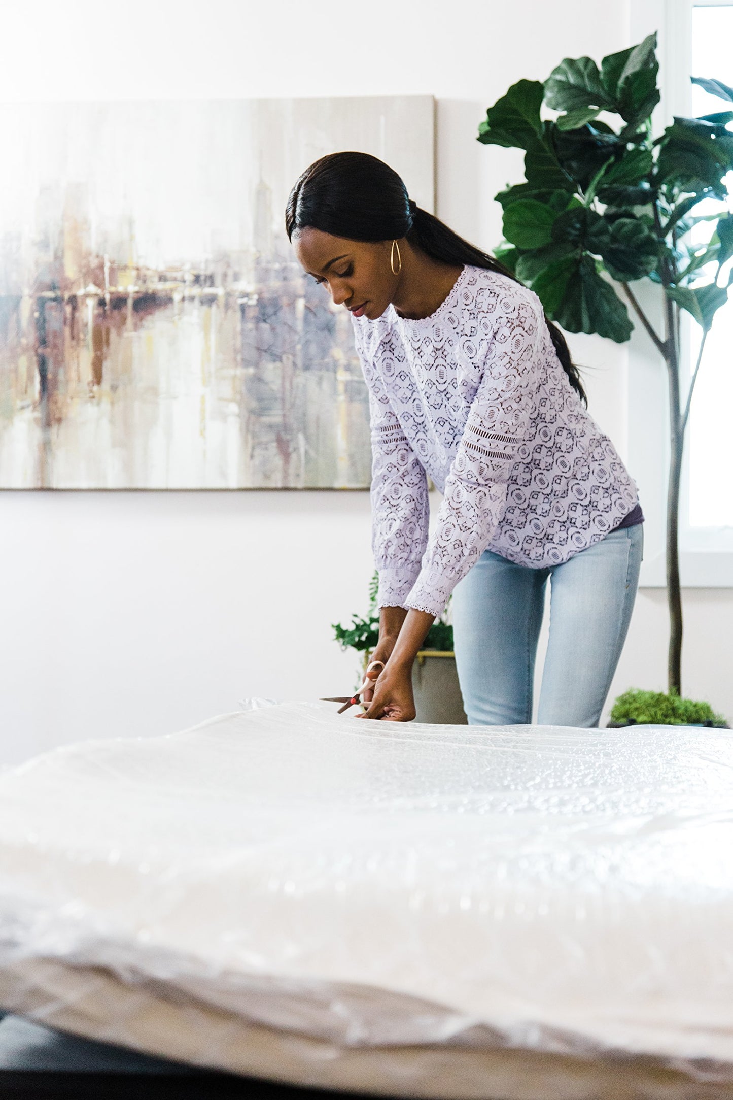 Signature Design by Ashley Queen Size Chime 10 Inch Medium Firm Memory Foam Mattress with Green Tea & Charcoal Gel for Pressure Relief, Fiberglass Free, Mattress In A Box