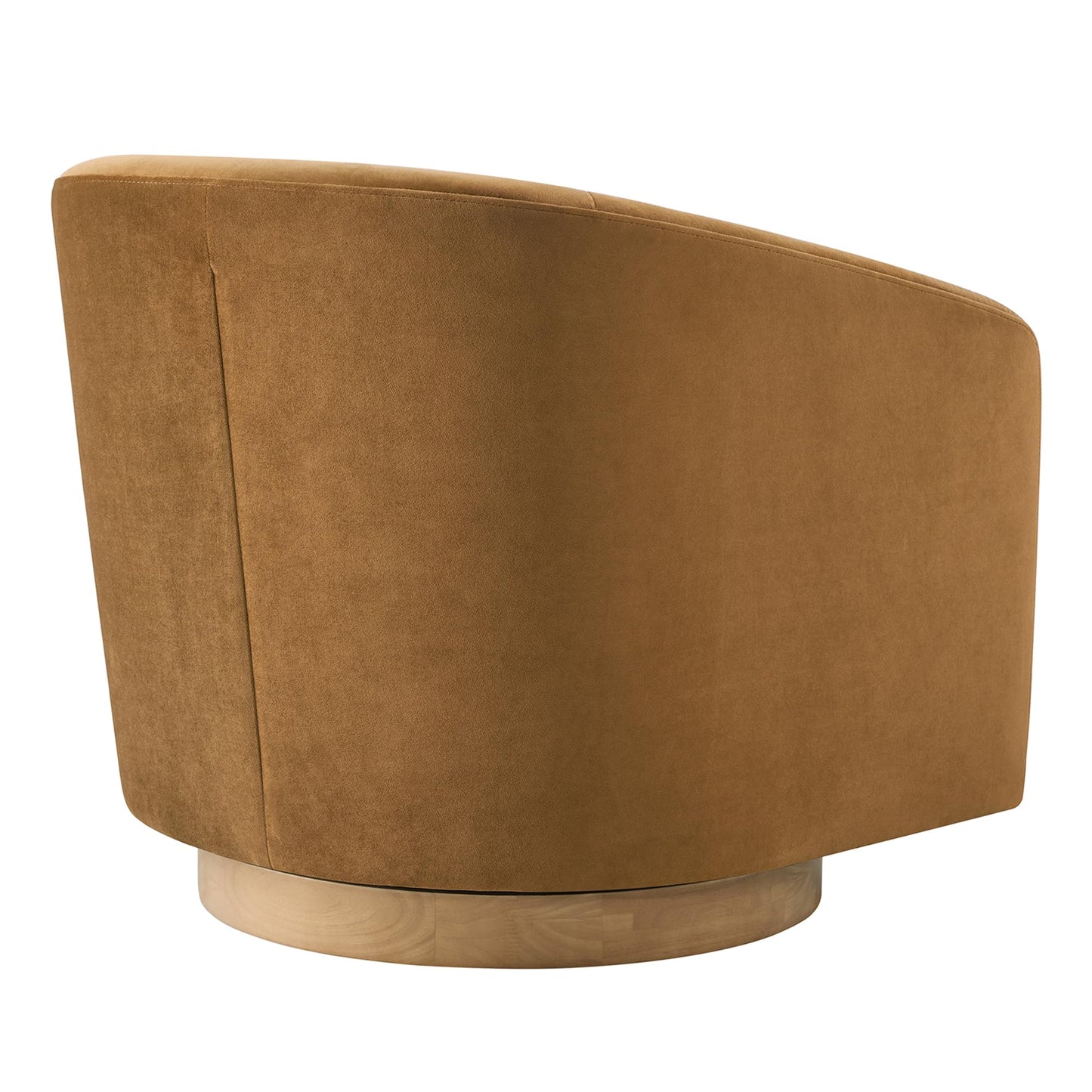 CHITA Swivel Accent Chair Set of 2, Fully Assembled Fabric Barrel Armchair with FSC Certified Upholstered for Living Room, Bedroom and Office, Flax Beige