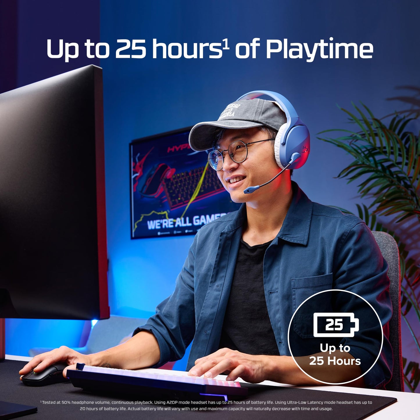 HyperX Cloud Stinger 2 – Gaming Headset, DTS Headphone:X Spatial Audio, Lightweight Over-Ear Headset with mic, Swivel-to-Mute Function, 50mm Drivers, PC Compatible, Black