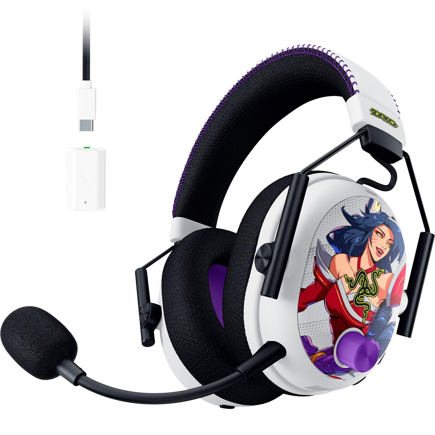 Razer BlackShark V3 Pro Wireless ANC Gaming Headset for PC: Full Band Mic - 50mm Drivers - 2.4 GHz, Bluetooth, USB, 3.5mm - Works with Mac, PS5, Nintendo Switch, Smartphone - 70 Hr Battery - Black