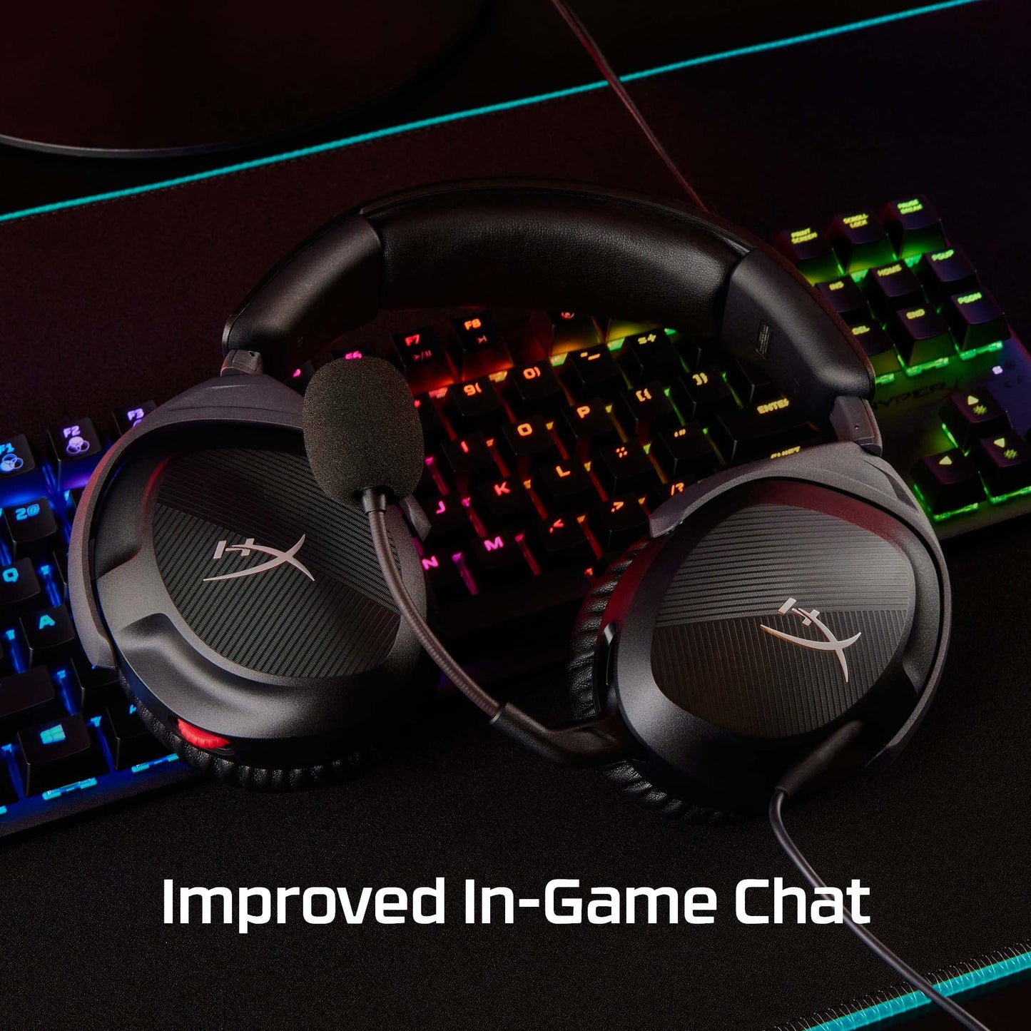 HyperX Cloud Stinger 2 - Wireless Gaming Headset – Compatible with PC. Noise-cancelling Swivel-to-mute Microphone, Comfortable Memory Foam, UP to 20 hours of battery life,Black