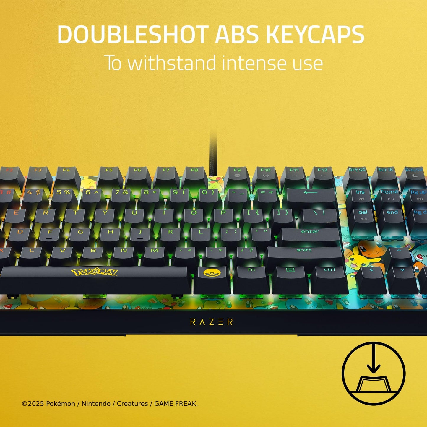 Razer BlackWidow V4 X Mechanical Gaming Keyboard: Yellow Switches Linear & Silent - 6 Macro Keys - Chroma RGB - Doubleshot ABS Keycaps - Roller & Media Keys - Snap Tap