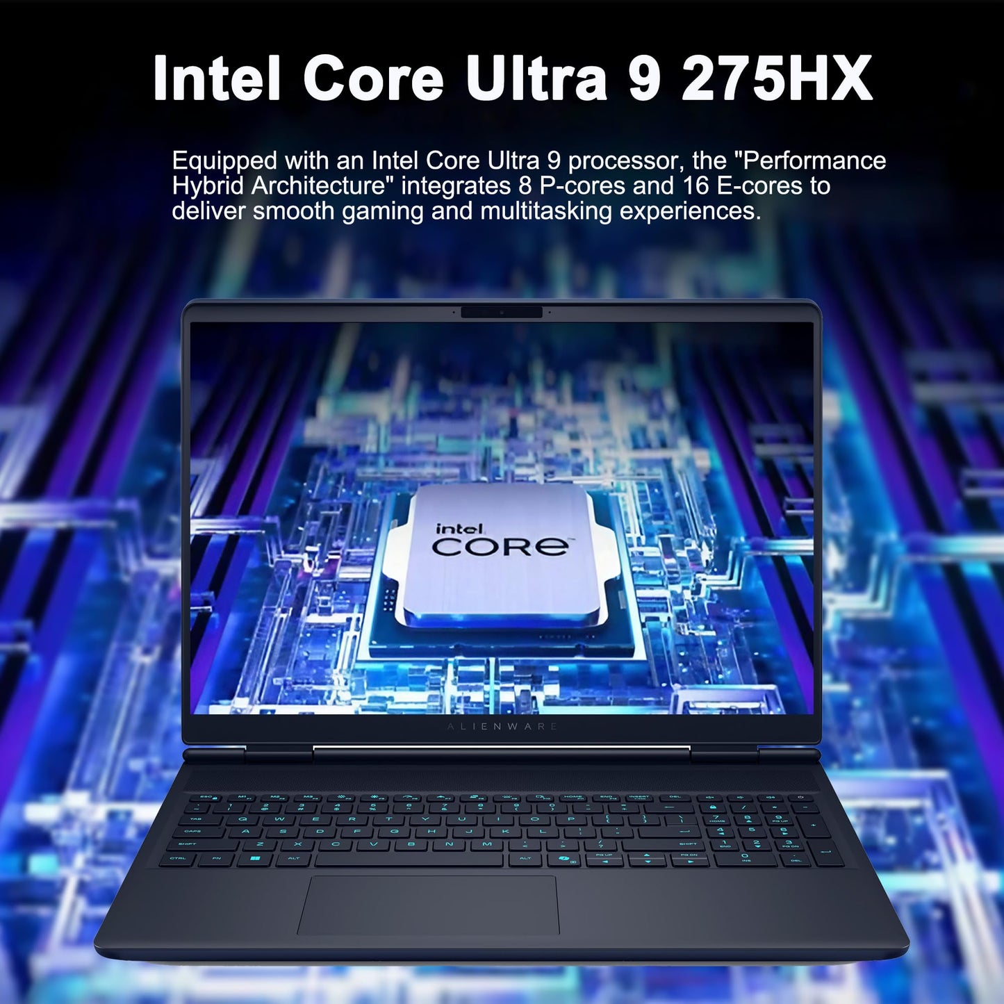 Dell Alienware 16X Aurora Gaming AI Laptop 16" WQXGA 240Hz (100% DCI-P3) Intel 24-core Ultra 9 275HX 32GB RAM 2TB SSD GeForce RTX 5070 (Up to 798 AI Tops) Thunderbolt Win11Pro