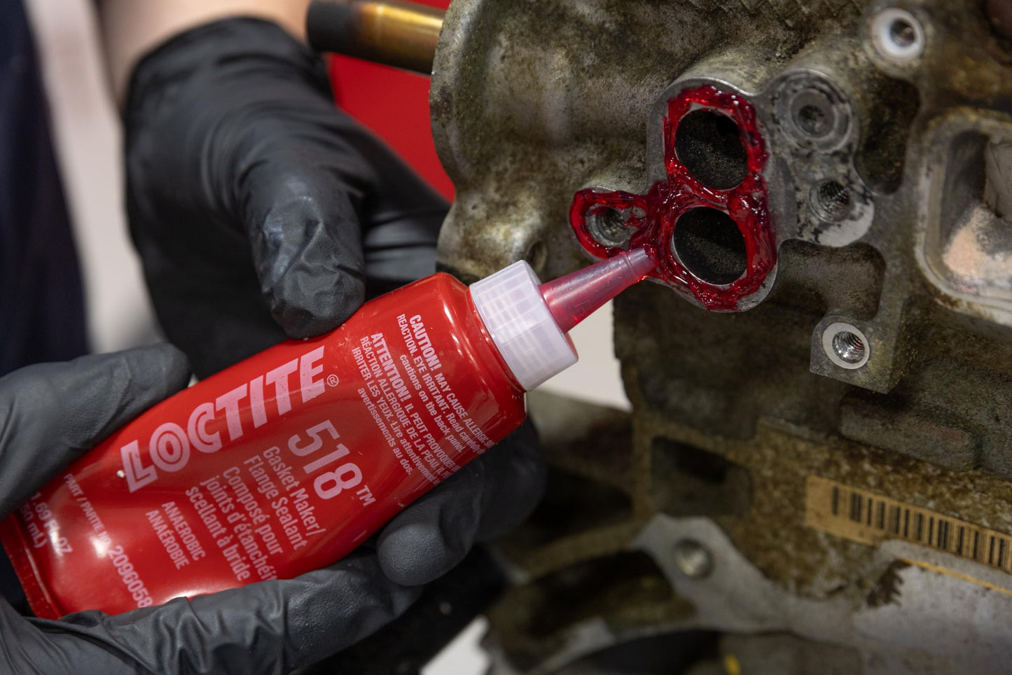 LOCTITE 518 Automotive Anaerobic Gasket Maker & Flange Sealant - Sensor-Safe, Low Oder, Non-Corrosive - 50 ml, 1 Pack