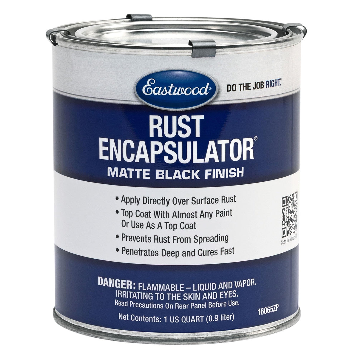 Eastwood Original Rust Encapsulator Durable UV Heat Resistance Rust Prevention Paint | Matte Black Quart | 1 Pack