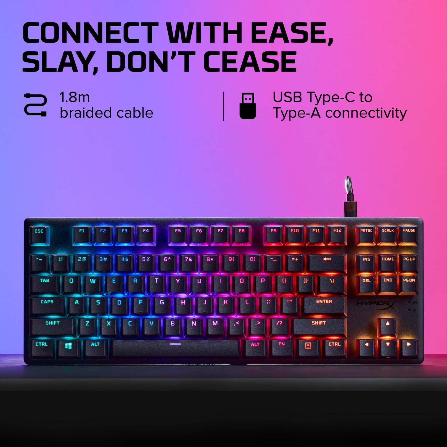 HyperX Alloy Origins 65 - Mechanical Gaming Keyboard – Compact 65% Form Factor - Linear Red Switch - Double Shot PBT Keycaps - RGB LED Backlit - NGENUITY Software Compatible,Black