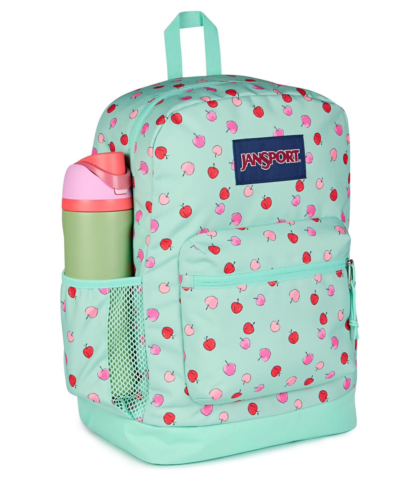 JanSport Cross Town Plus Backpack - Large Main Compartment, Side Water Bottle Pocket, 15-Inch Padded Laptop Sleeve - Black