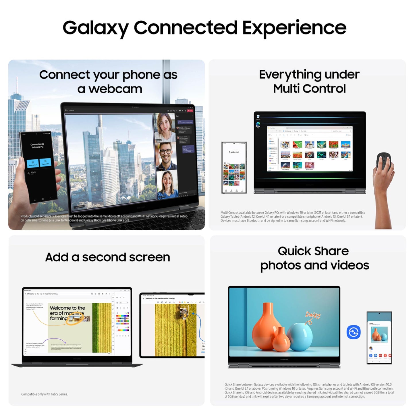 Samsung 16” Galaxy Book5 Pro 360 Copilot+ PC, AI Business Laptop, Windows 11 Pro, Intel Core Ultra 7 Processor 258V, 3K AMOLED Touchscreen, 32GB / 1TB, 120HZ, 2025 Model NP964QHA-KG2US, Gray