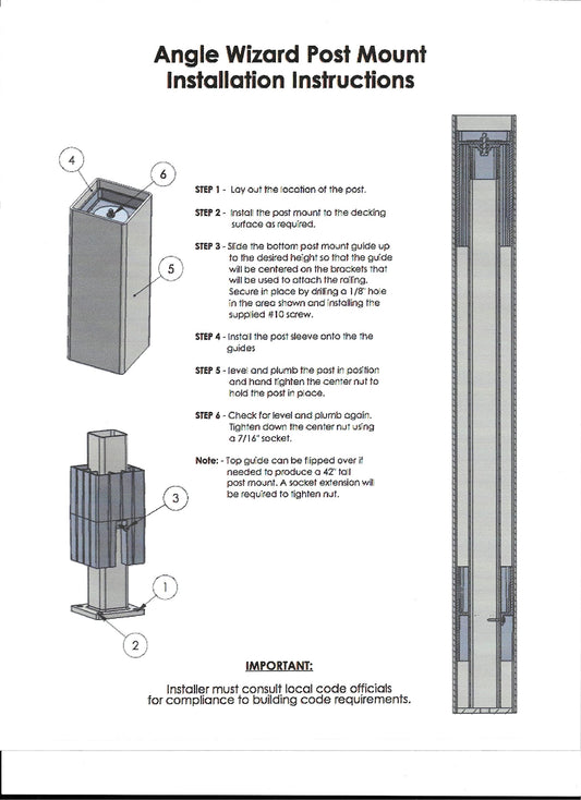 Vinyl Fence Warehouse - Post Mount (5 Inch)