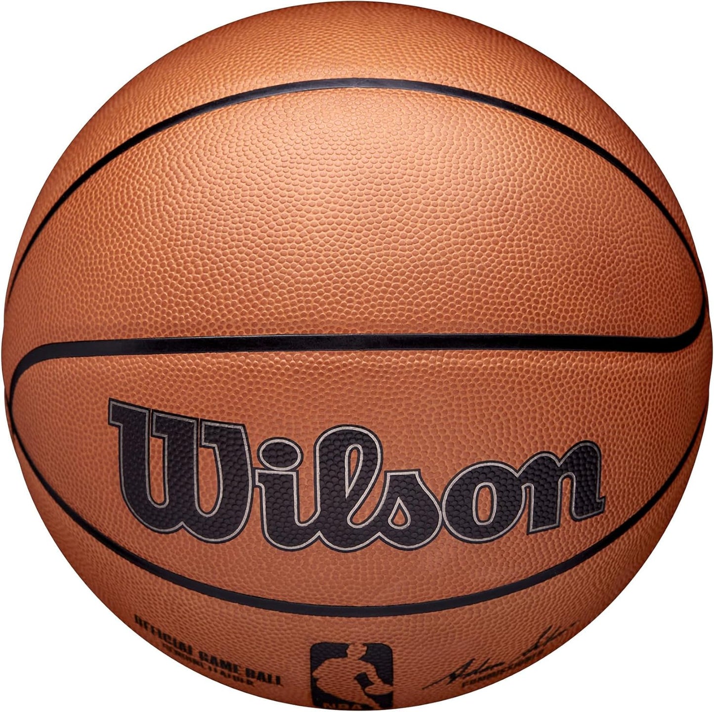 WILSON NBA Official Game Basketball - Brown, Size 7-29.5"