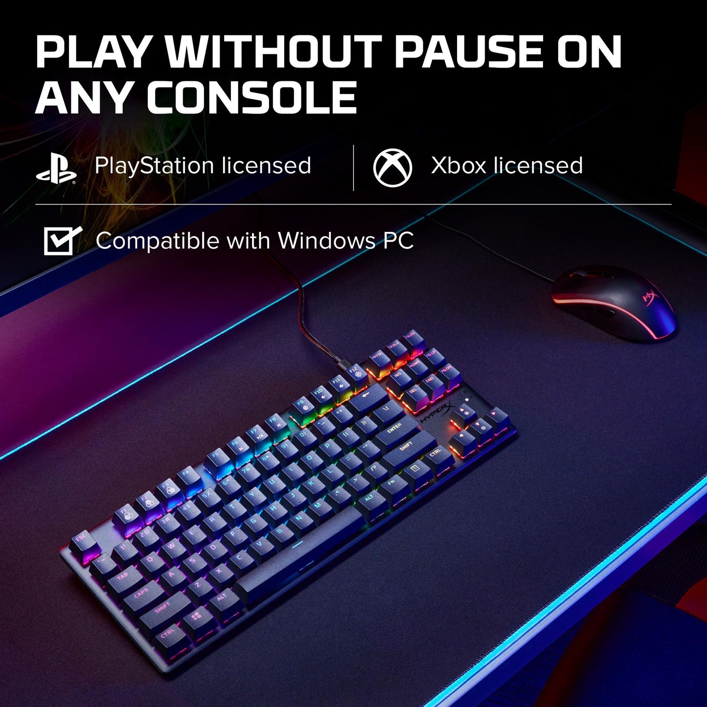 HyperX Alloy Origins 65 - Mechanical Gaming Keyboard – Compact 65% Form Factor - Linear Red Switch - Double Shot PBT Keycaps - RGB LED Backlit - NGENUITY Software Compatible,Black