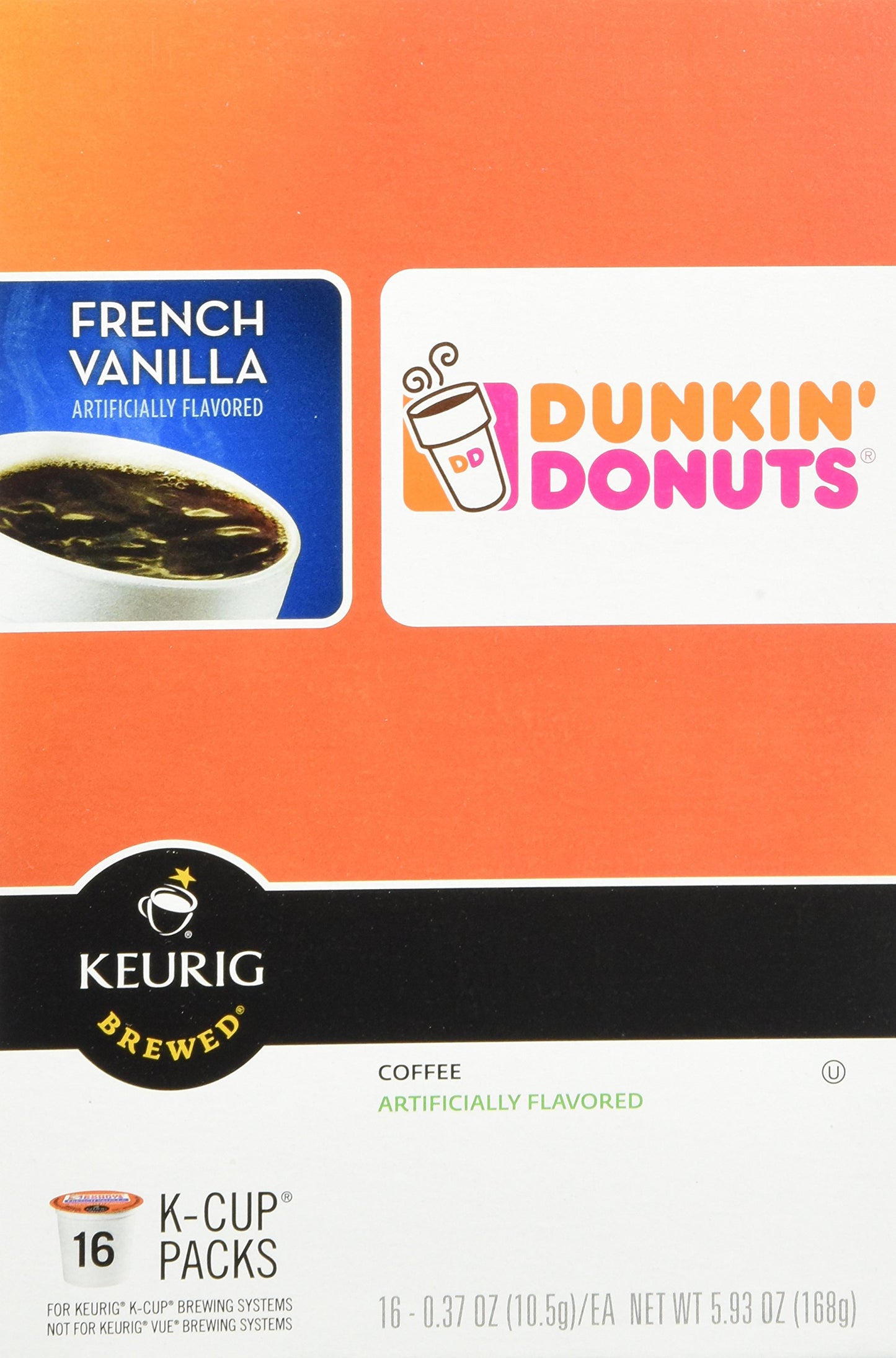 Dunkin' Donuts 2091512 Original Blend Coffee K-Cup Pods Medium Roast 44/Box (006933)