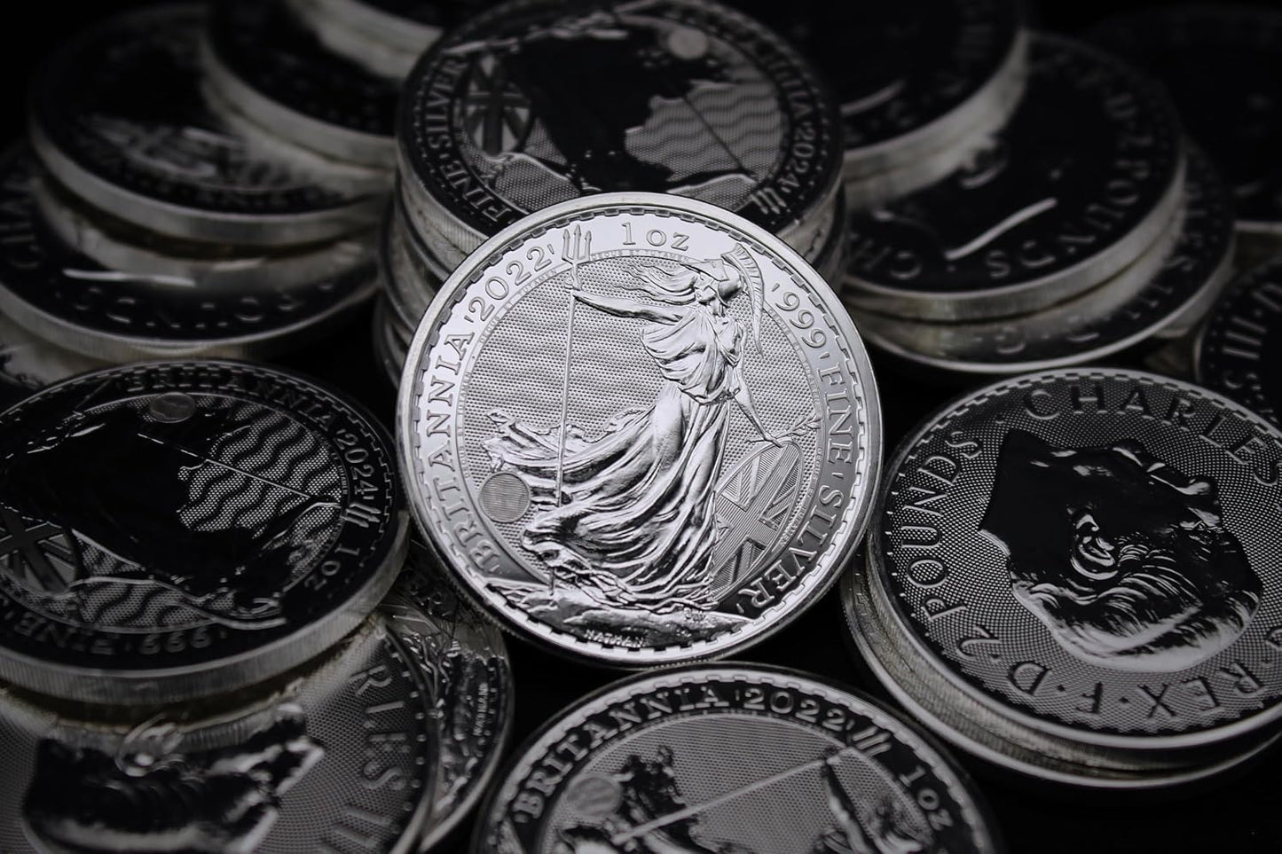 2022-1 oz Silver Britannia Coin Brilliant Uncirculated (BU) with a Certificate of Authenticity £2 Seller BU
