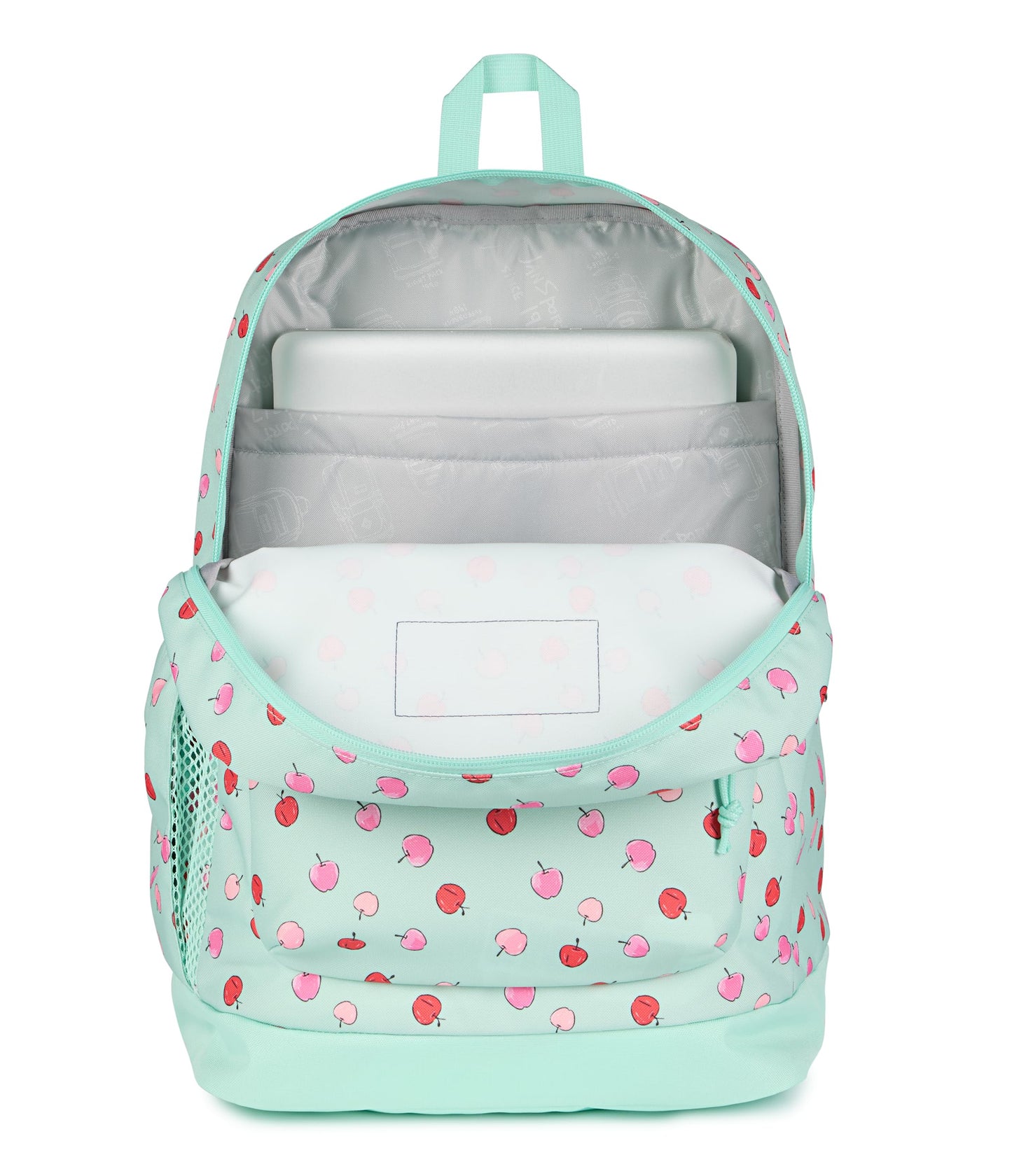 JanSport Cross Town Plus Backpack - Large Main Compartment, Side Water Bottle Pocket, 15-Inch Padded Laptop Sleeve - Black