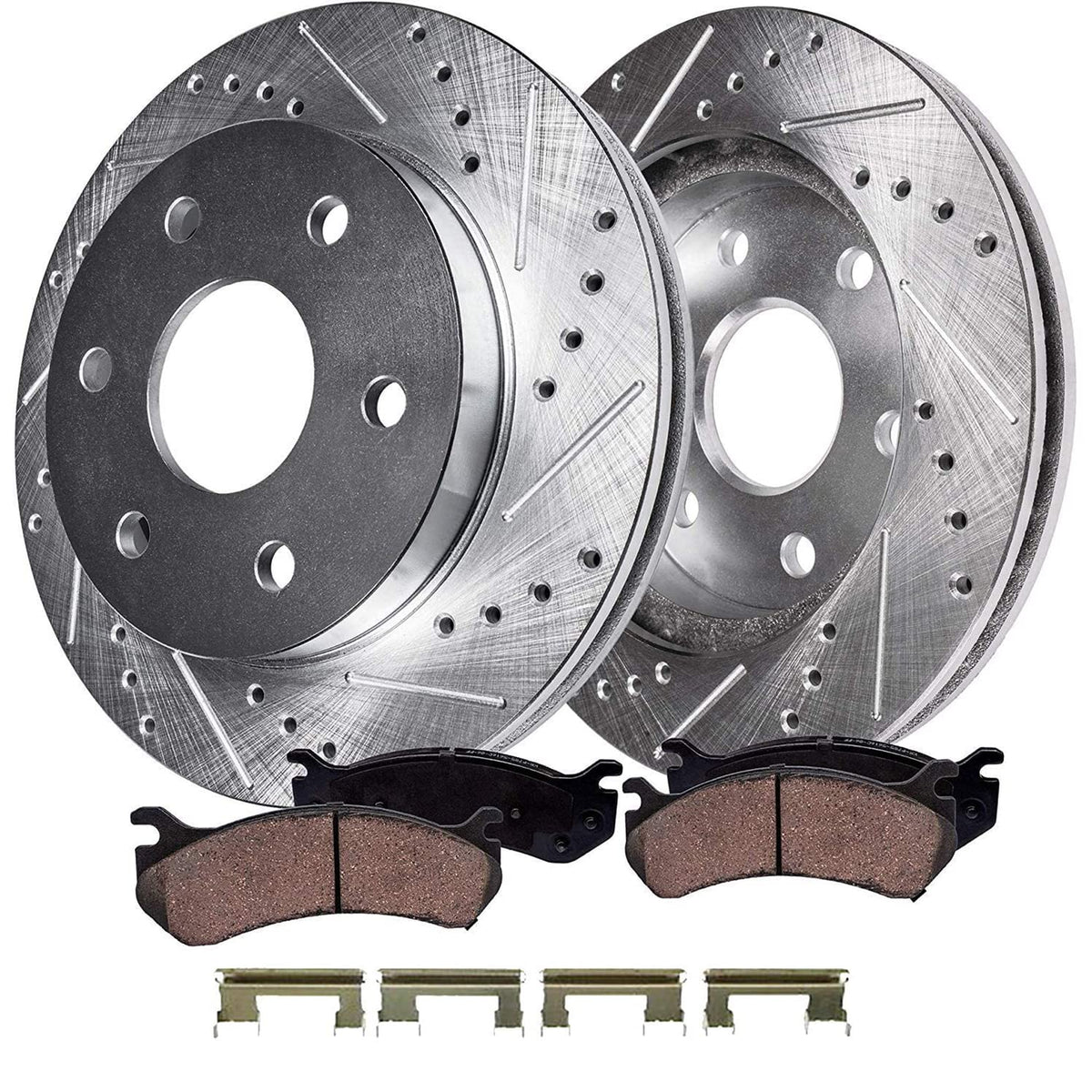 Detroit Axle - Front Brake Kit for 2006-2018 Dodge Ram 1500, 07-09 Durango