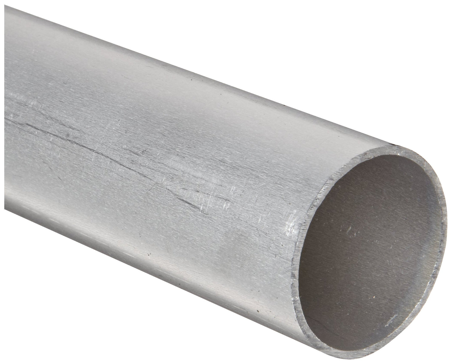 6061 Aluminum Round Tubing, Extruded, ASTM B210, 2" Outside Diameter, 1.75" Inside Diameter, 24" Length, OnlineMetals