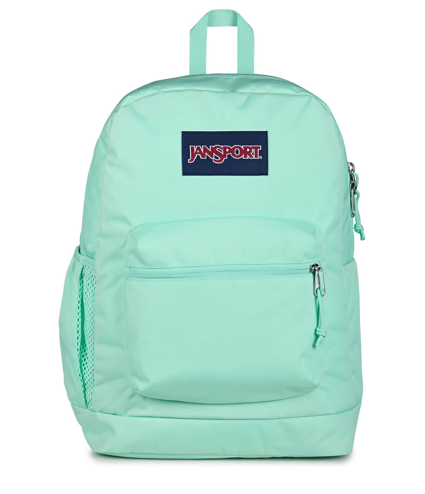 JanSport Cross Town Plus Backpack - Large Main Compartment, Side Water Bottle Pocket, 15-Inch Padded Laptop Sleeve - Black
