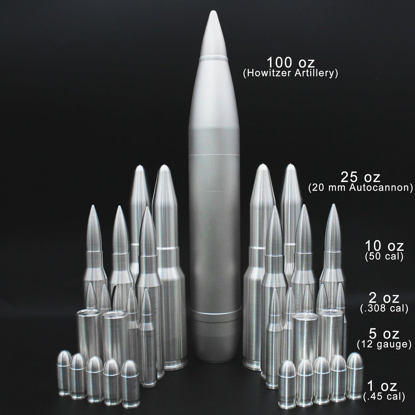 Silver Bullet - .45 Caliber (1 oz) - .999 Pure Silver by Mint State Gold
