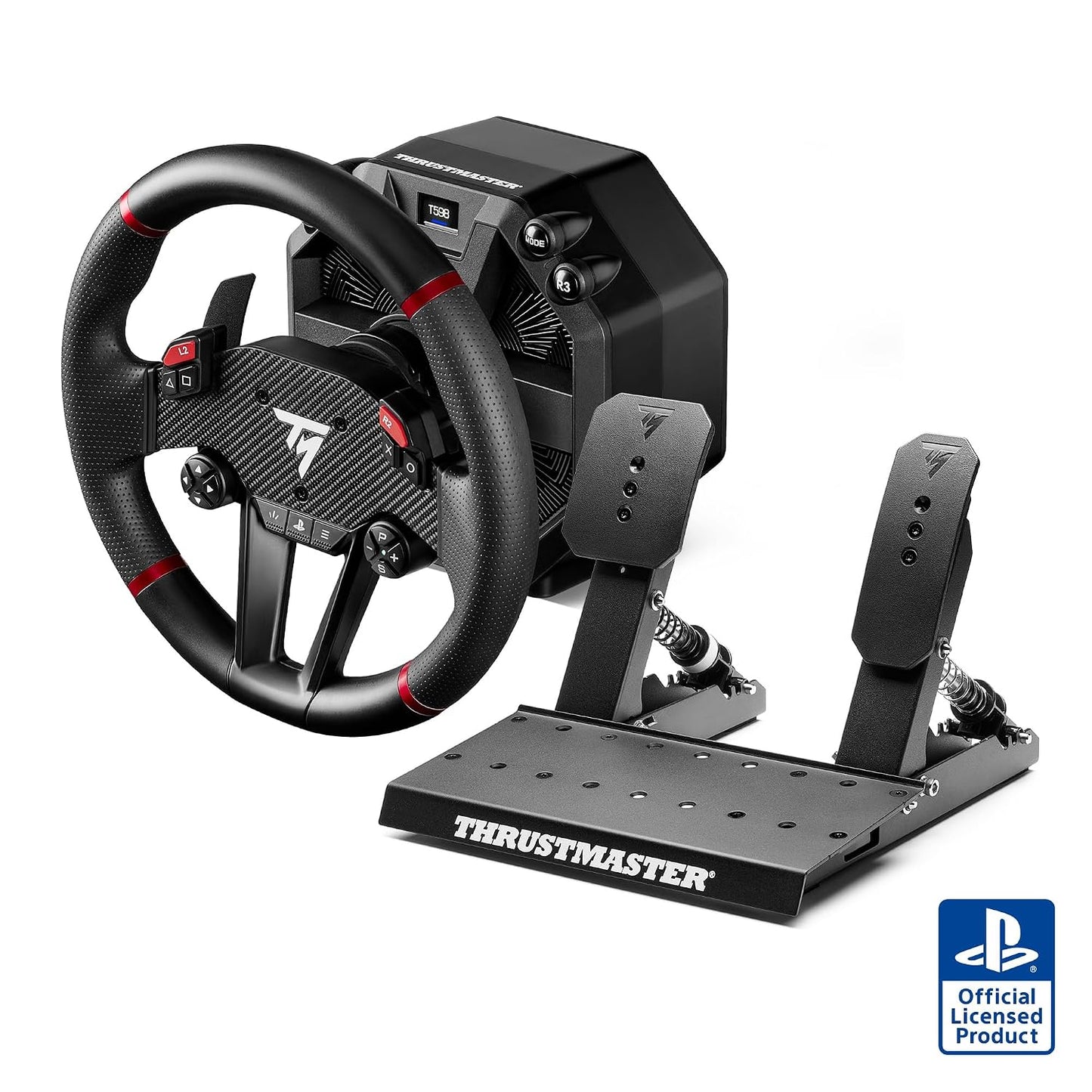 Thrustmaster T598 Direct Drive Racing Wheel & Pedal Set - PS5 & PC | Direct drive motor with magnetic paddles and pedal set for racing, simulation and gaming