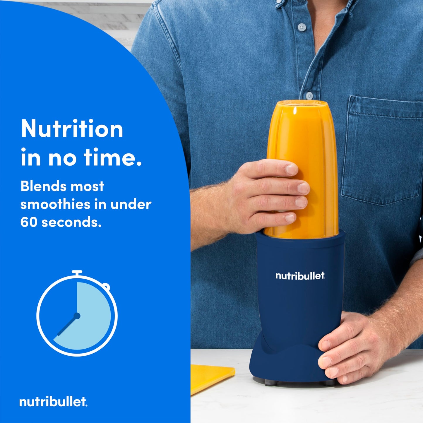 Nutribullet Personal Blender, Shakes, Smoothies, Food Prep, and Frozen Blending, 24 Ounces, 600 Watt, Dark Gray, NBR-0601WM
