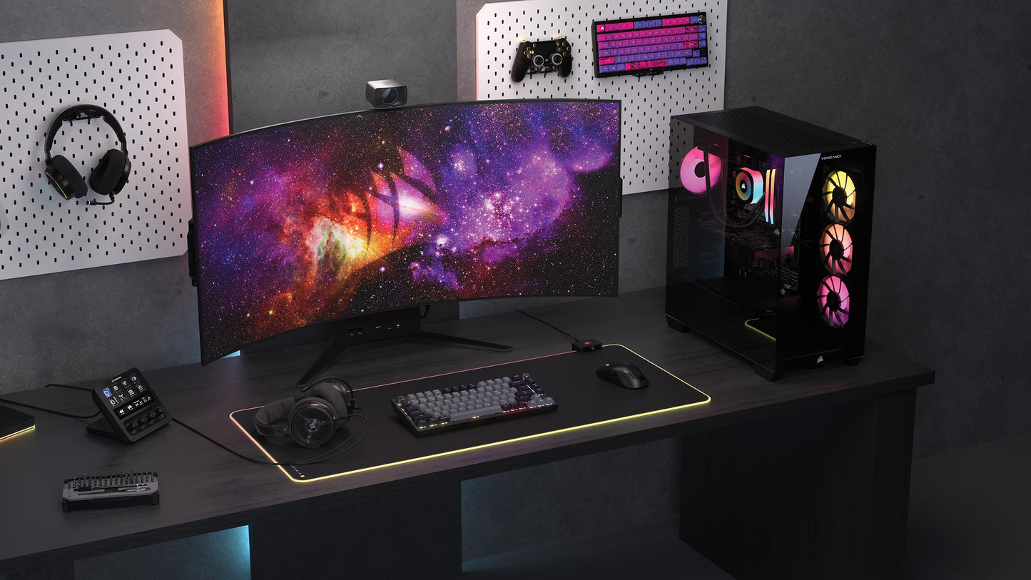Corsair Vengeance i7500 Gaming PC – Liquid Cooled Intel Core i9-14900KF CPU – NVIDIA GeForce RTX 5080 GPU – 32GB Vengeance RGB DDR5 Memory – 2TB M.2 SSD – Black