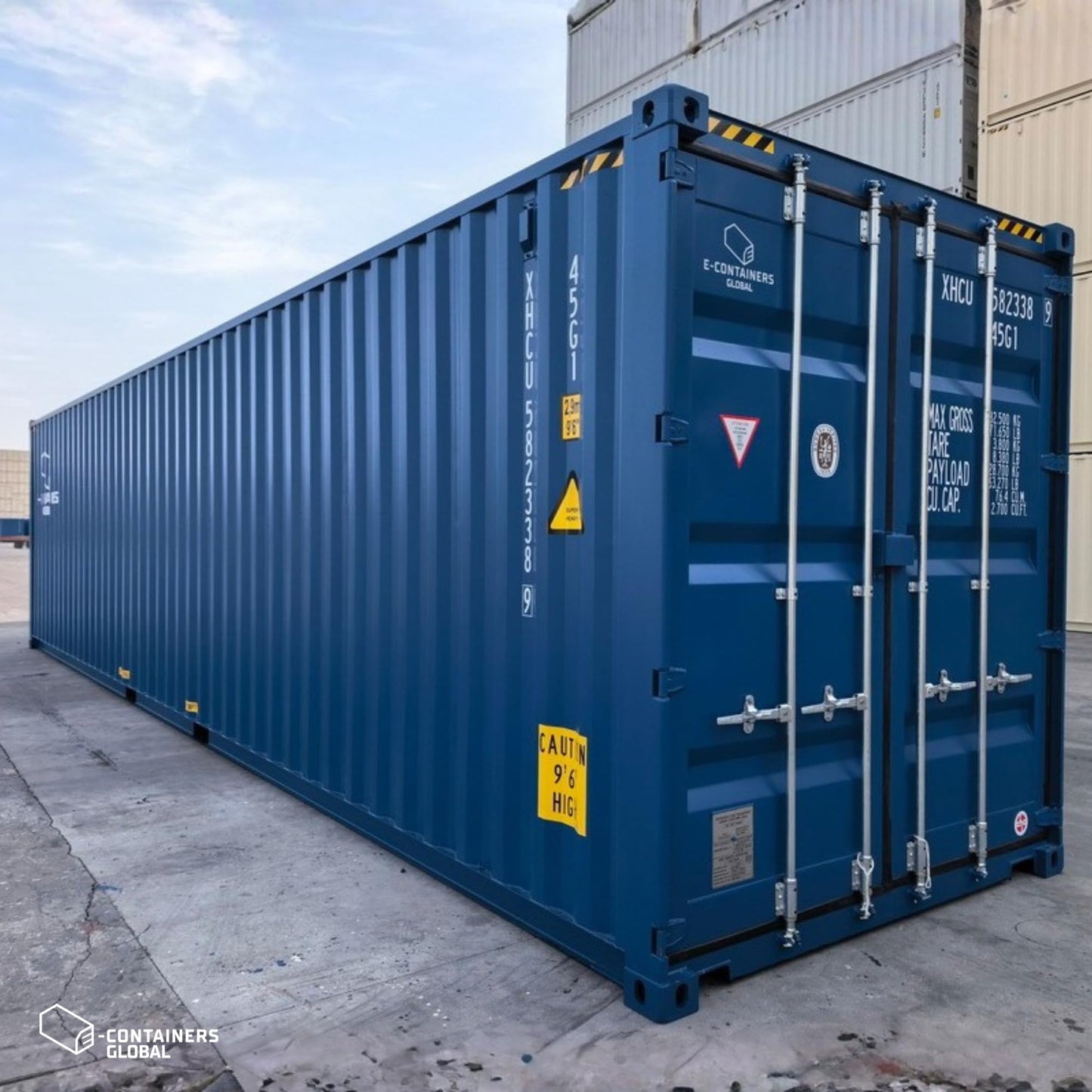 ECONTAINERS Shipping Container 40FT HC New | Steel Storage, Transport and Construction Container (40ft)