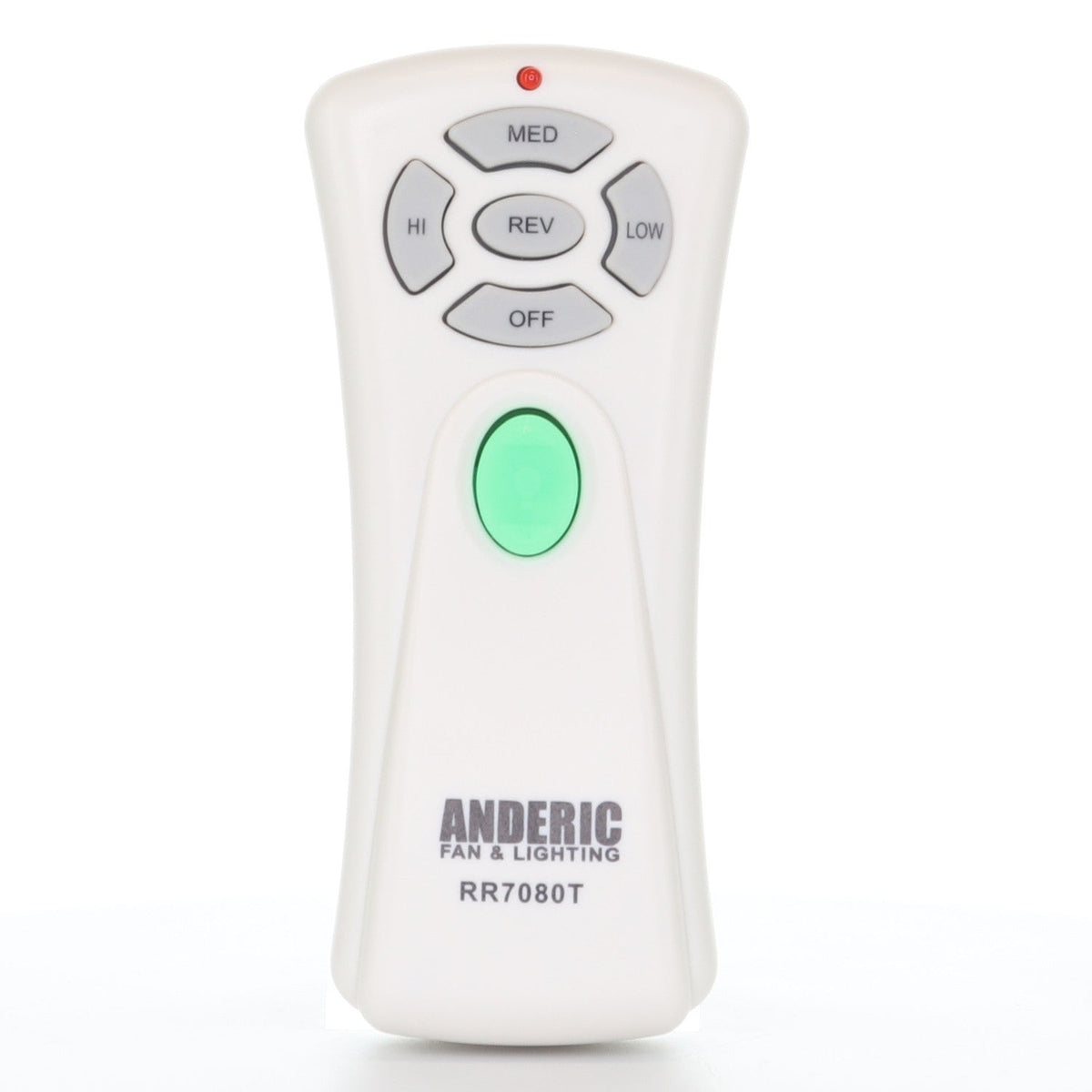 Anderic Substitute for Hampton Bay UC7080T CHQ7080T Ceiling Fan Remote Control [RR7080T]