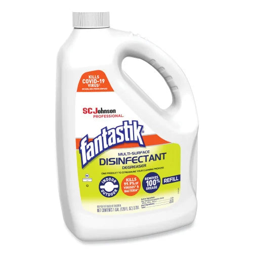 Fantastik® Multi-Surface Disinfectant Degreaser, Pleasant Scent, 1 Gal. Bottle, 4 Bottles (311930)