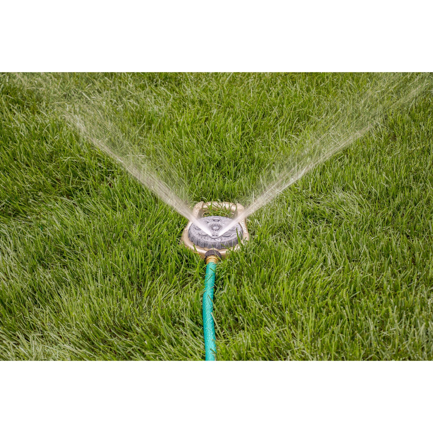 Metal 8-Pattern Lawn Sprinkler on Weighted Base | 28515