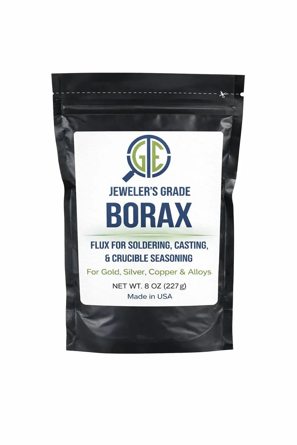 GTE Anhydrous Borax Flux Powder – Gold & Silver Melting, Multiple Sizes