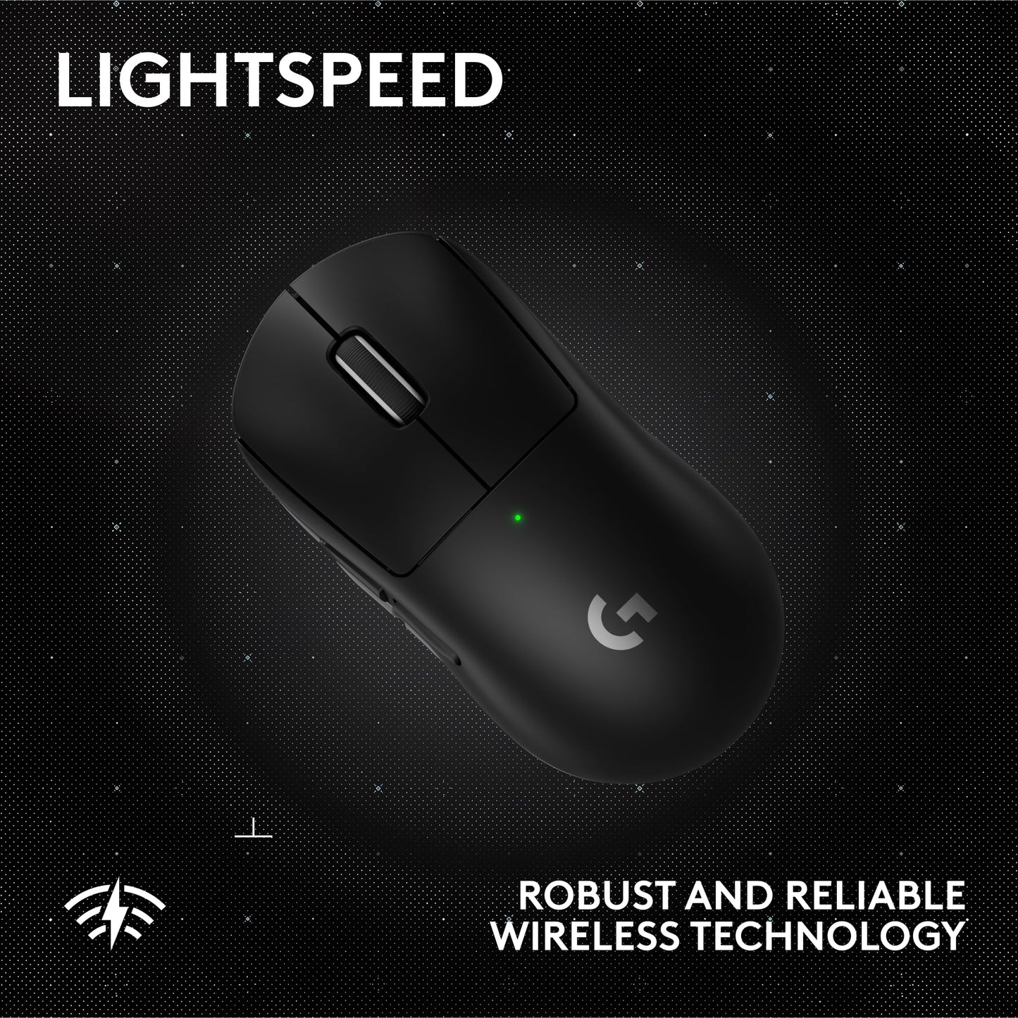 Logitech G PRO X Superlight 2 Wireless Gaming Mouse - Black | 60g, Symmetrical Shape, <8 kHz Polling, 44K DPI, PowerPlay Wireless Charging Supported, USB-C, 5 Buttons, For PC/Mac