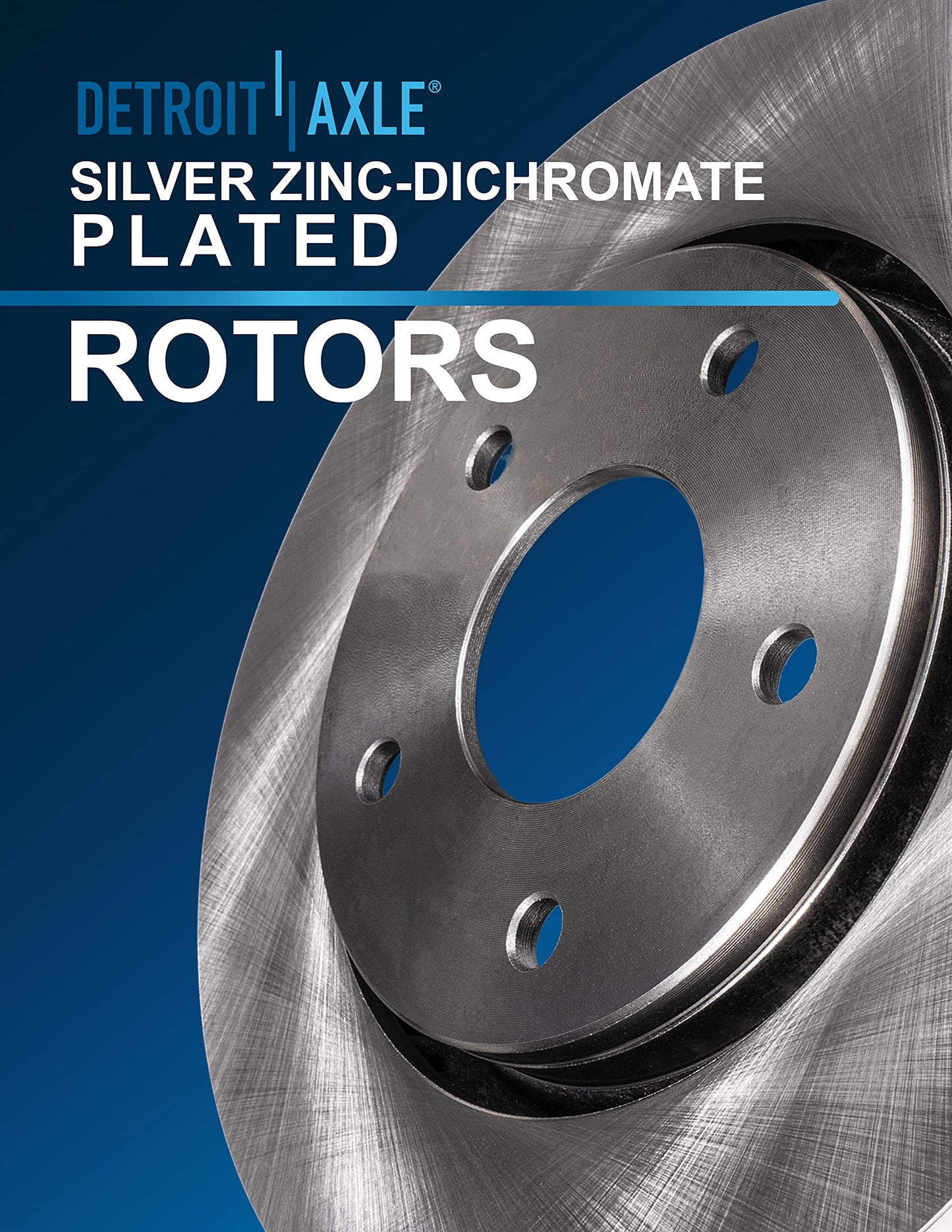 Detroit Axle - Brake Kit for 07-11 Toyota Camry 08-12 Avalon 07-12 Lexus ES350 Replacement 2008 2009 2010 2011, 11.65" inch Front and 11.06" inch Rear Disc Brake Rotors and Ceramic Brakes Pads
