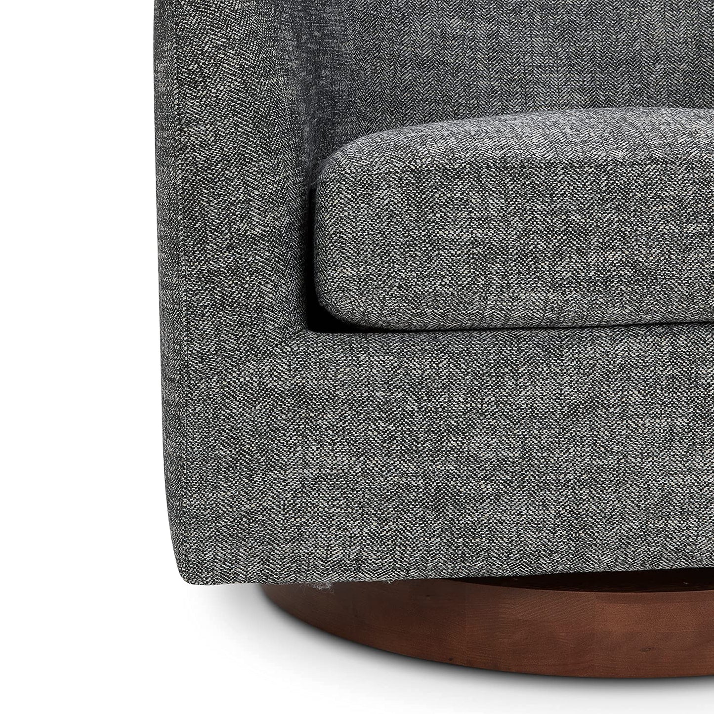 CHITA Swivel Accent Chair Set of 2, Fully Assembled Fabric Barrel Armchair with FSC Certified Upholstered for Living Room, Bedroom and Office, Flax Beige