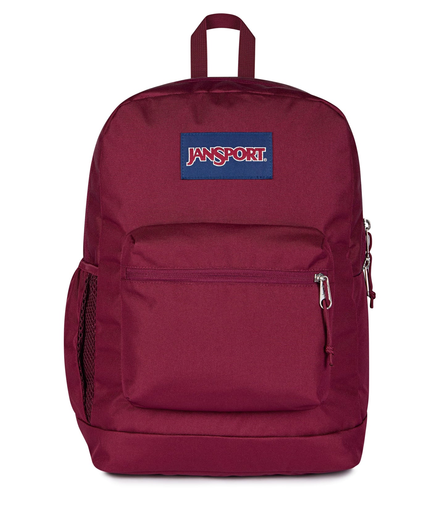 JanSport Cross Town Plus Backpack - Large Main Compartment, Side Water Bottle Pocket, 15-Inch Padded Laptop Sleeve - Black