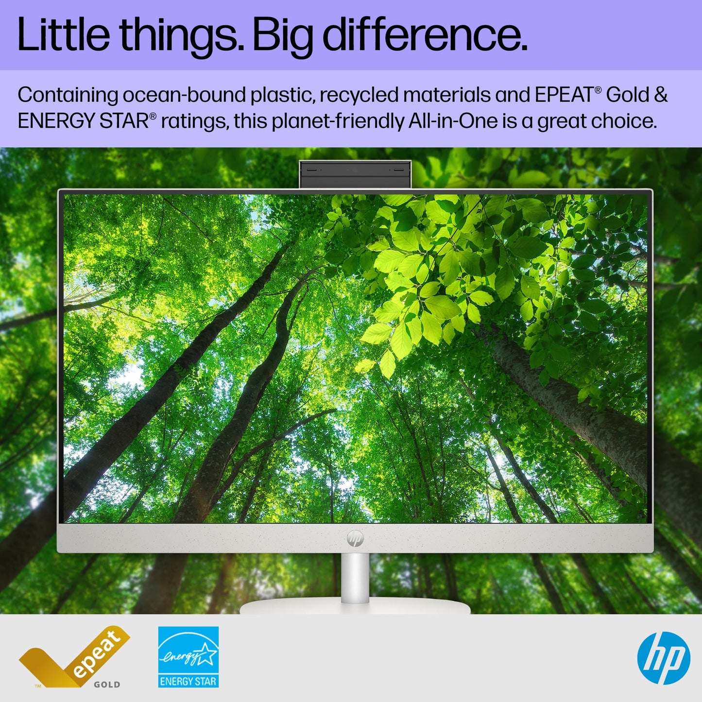 HP 27 inch All-in-One Desktop PC, FHD Display, AMD Ryzen 7 7730U, 32 GB RAM, 1 TB SSD, AMD Radeon Graphics, Windows 11 Home, 27-cr0012 (2024)