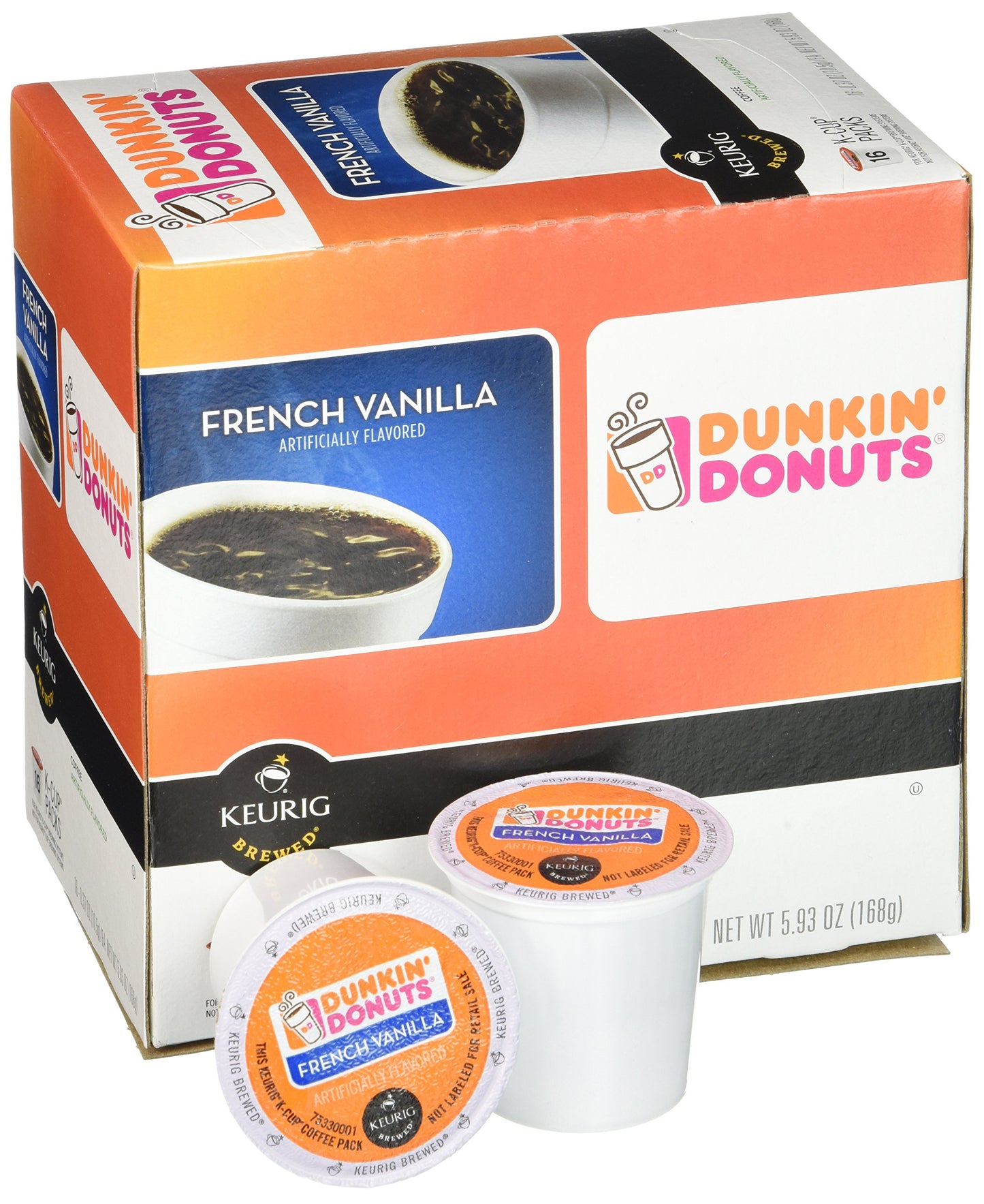 Dunkin' Donuts 2091512 Original Blend Coffee K-Cup Pods Medium Roast 44/Box (006933)