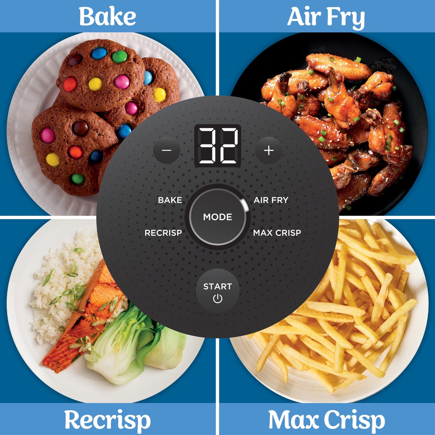 Ninja Crispi 4-in-1 Glass Air Fryer | With Non-Toxic 4QT & 6-Cup Glass Containers & Lids | Microwave, Freezer, Dishwasher Safe | 450°F Max Temp |1500 Watt | Stone | FN101ST