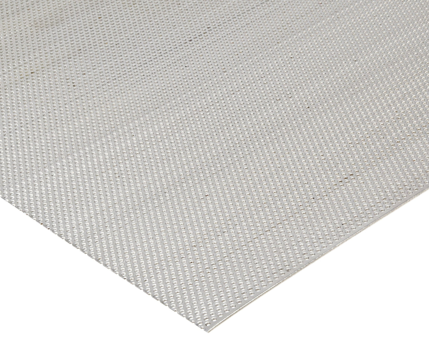 A36 Carbon Steel Perforated Sheet, Unpolished (Mill) Finish, Hot Rolled, Staggered 0.1875" Holes, ASTM A36, 0.06" Thickness, 16 Gauge, 24" Width, 24" Length, 0.25" Center to Center, OnlineMetals