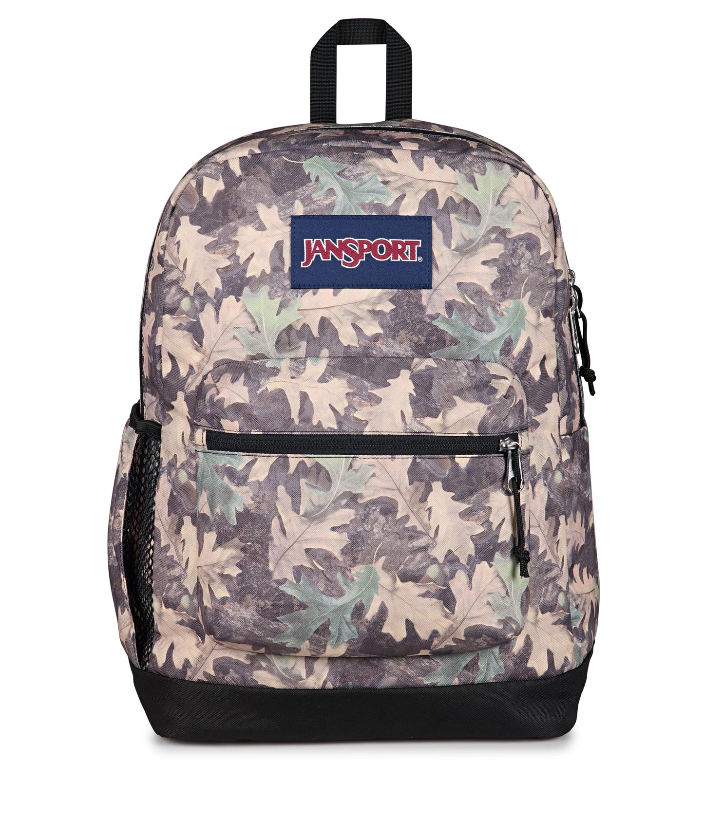 JanSport Cross Town Plus Backpack - Large Main Compartment, Side Water Bottle Pocket, 15-Inch Padded Laptop Sleeve - Black