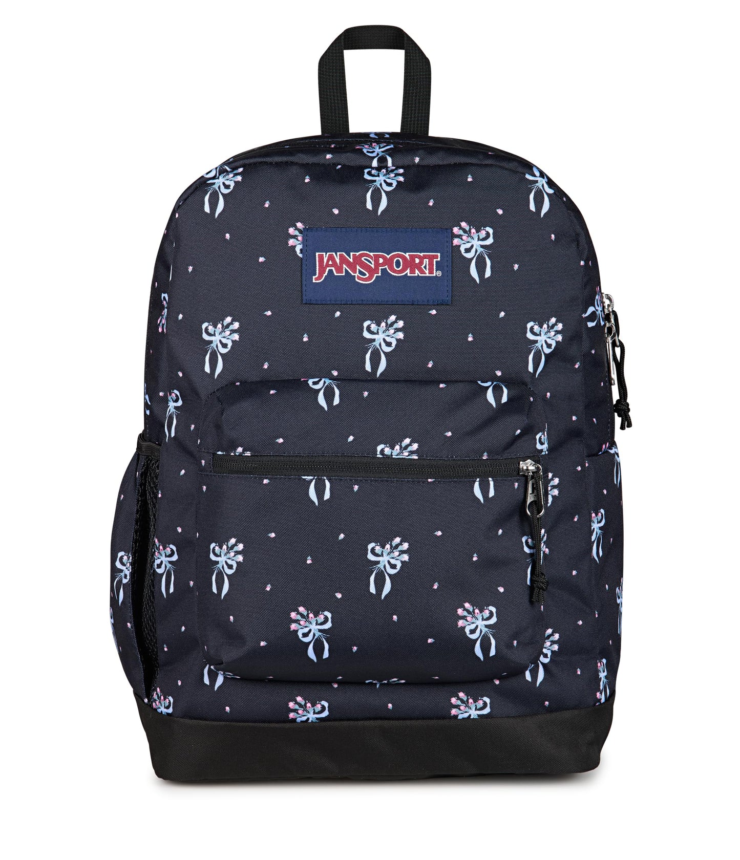 JanSport Cross Town Plus Backpack - Large Main Compartment, Side Water Bottle Pocket, 15-Inch Padded Laptop Sleeve - Black