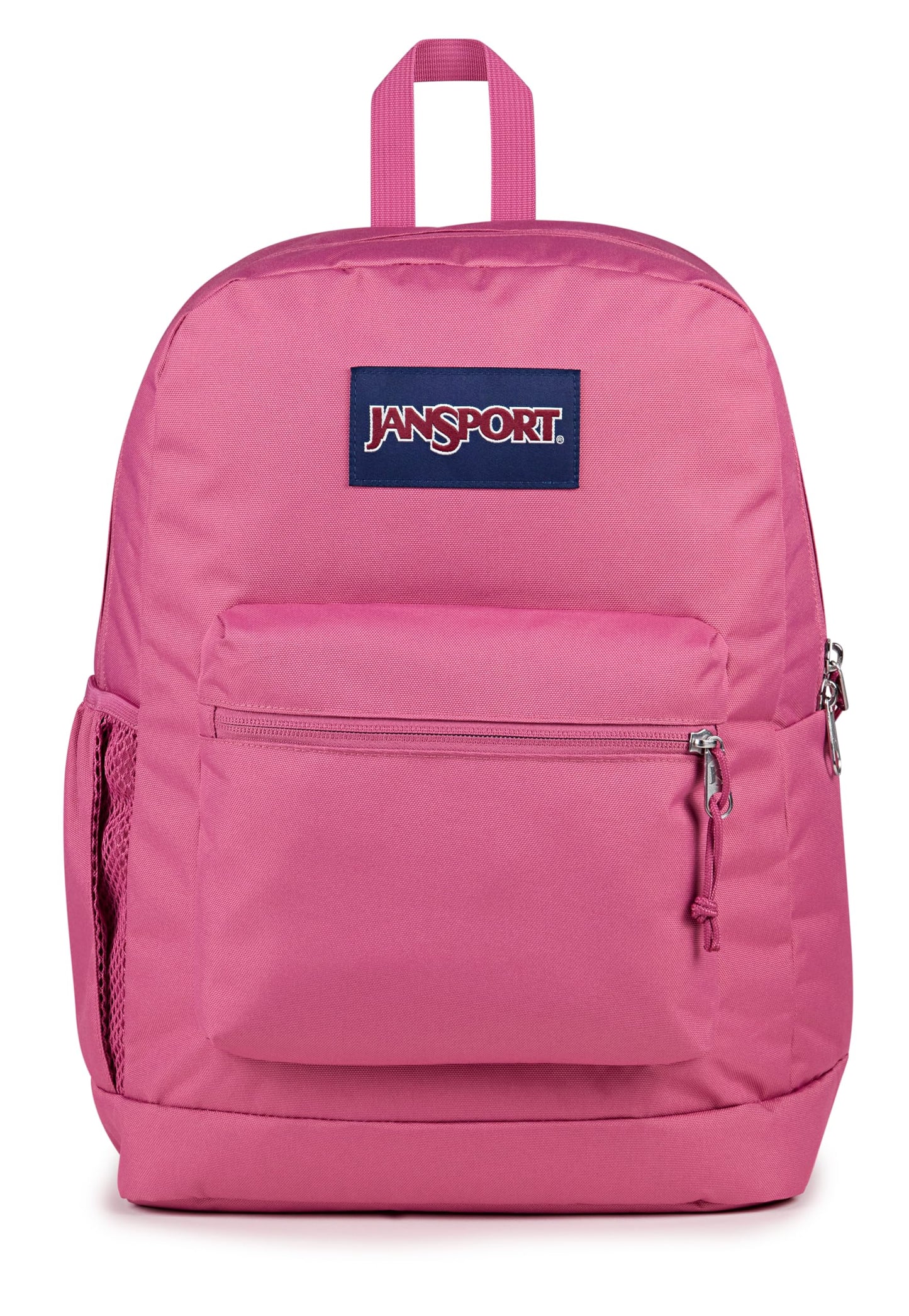JanSport Cross Town Plus Backpack - Large Main Compartment, Side Water Bottle Pocket, 15-Inch Padded Laptop Sleeve - Black
