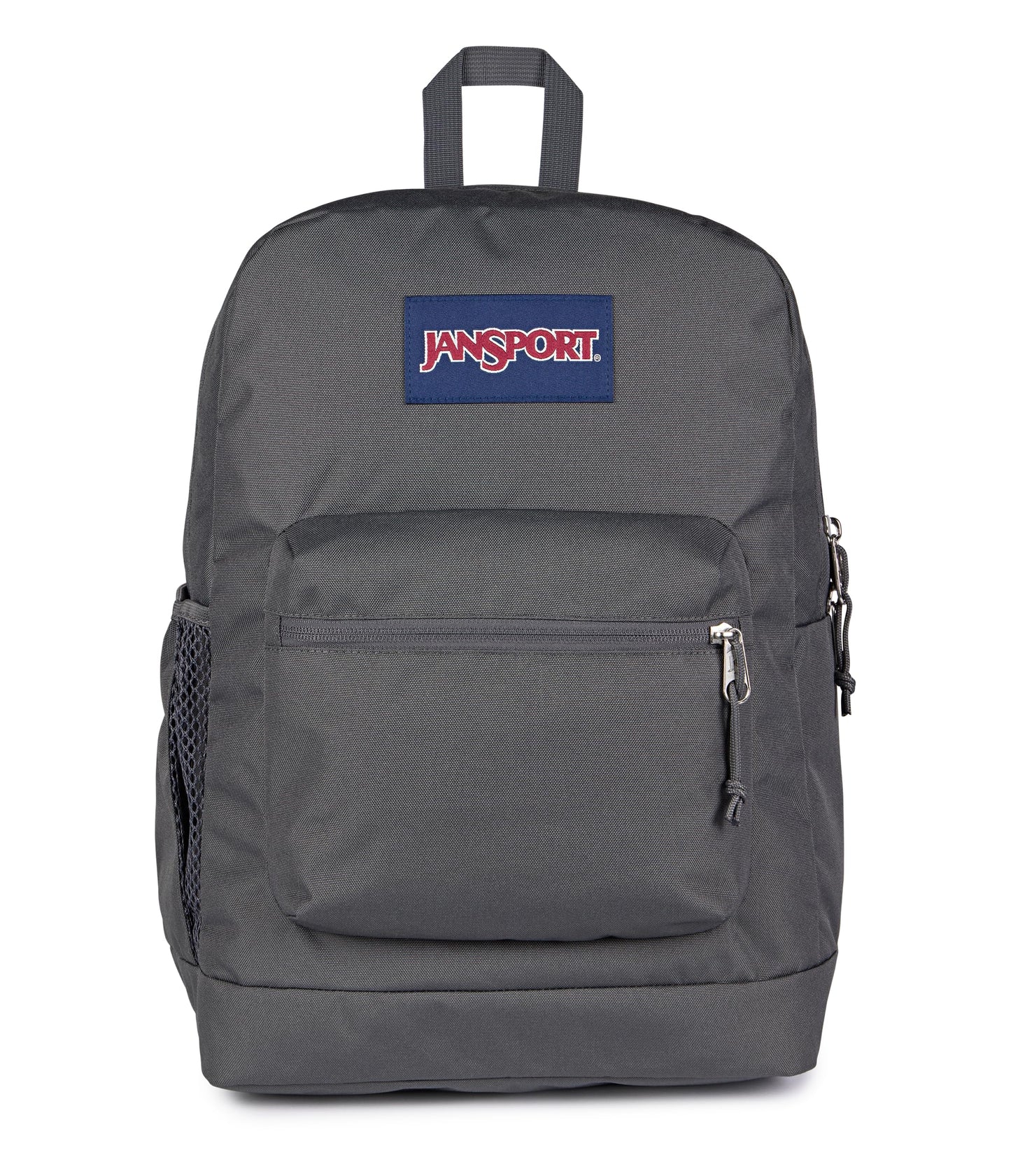 JanSport Cross Town Plus Backpack - Large Main Compartment, Side Water Bottle Pocket, 15-Inch Padded Laptop Sleeve - Black