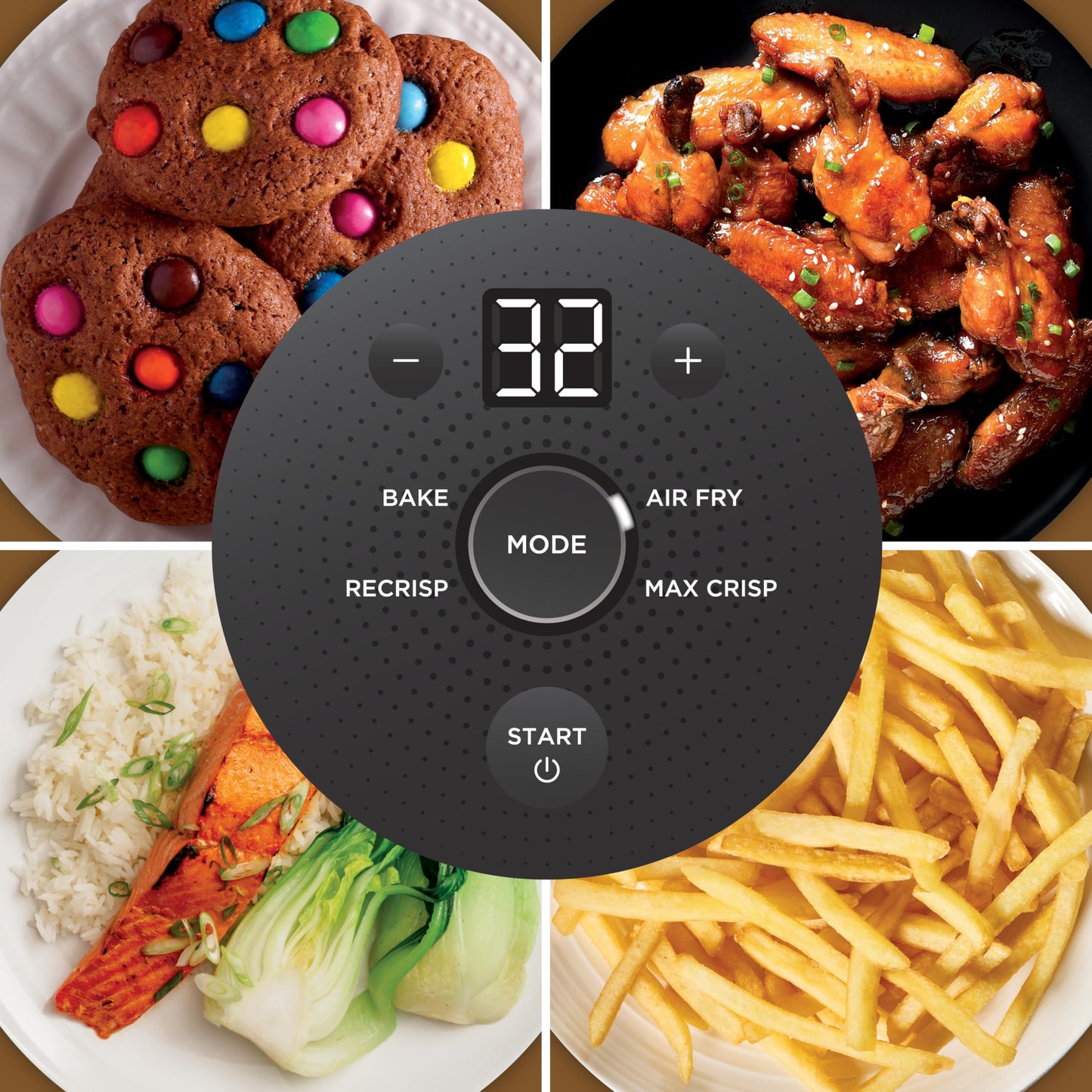 Ninja Crispi 4-in-1 Glass Air Fryer | With Non-Toxic 4QT & 6-Cup Glass Containers & Lids | Microwave, Freezer, Dishwasher Safe | 450°F Max Temp |1500 Watt | Stone | FN101ST