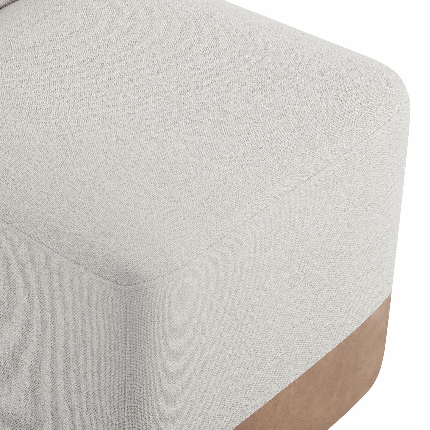CHITA Dining Chairs with Casters Set of 2, FSC Certified Upholstered Armless Modern Rolling Dining Chairs with Rollers for Bedroom Reading Room Living Room, Fully Assembled, Linen